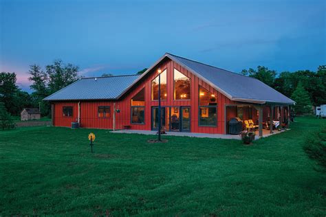 black metal roof ranch house|morton pole barn homes pictures.